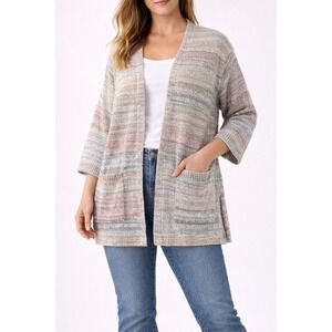Old Navy Women's Open Front Cardigan Sweater Multicolor Casual Knit Size Small